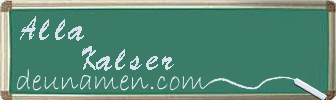 Alla Kalser Visitenkarte